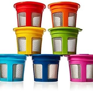🍵NWT Keurig 7 Reusable Rainbow Colors K Cups 🌈